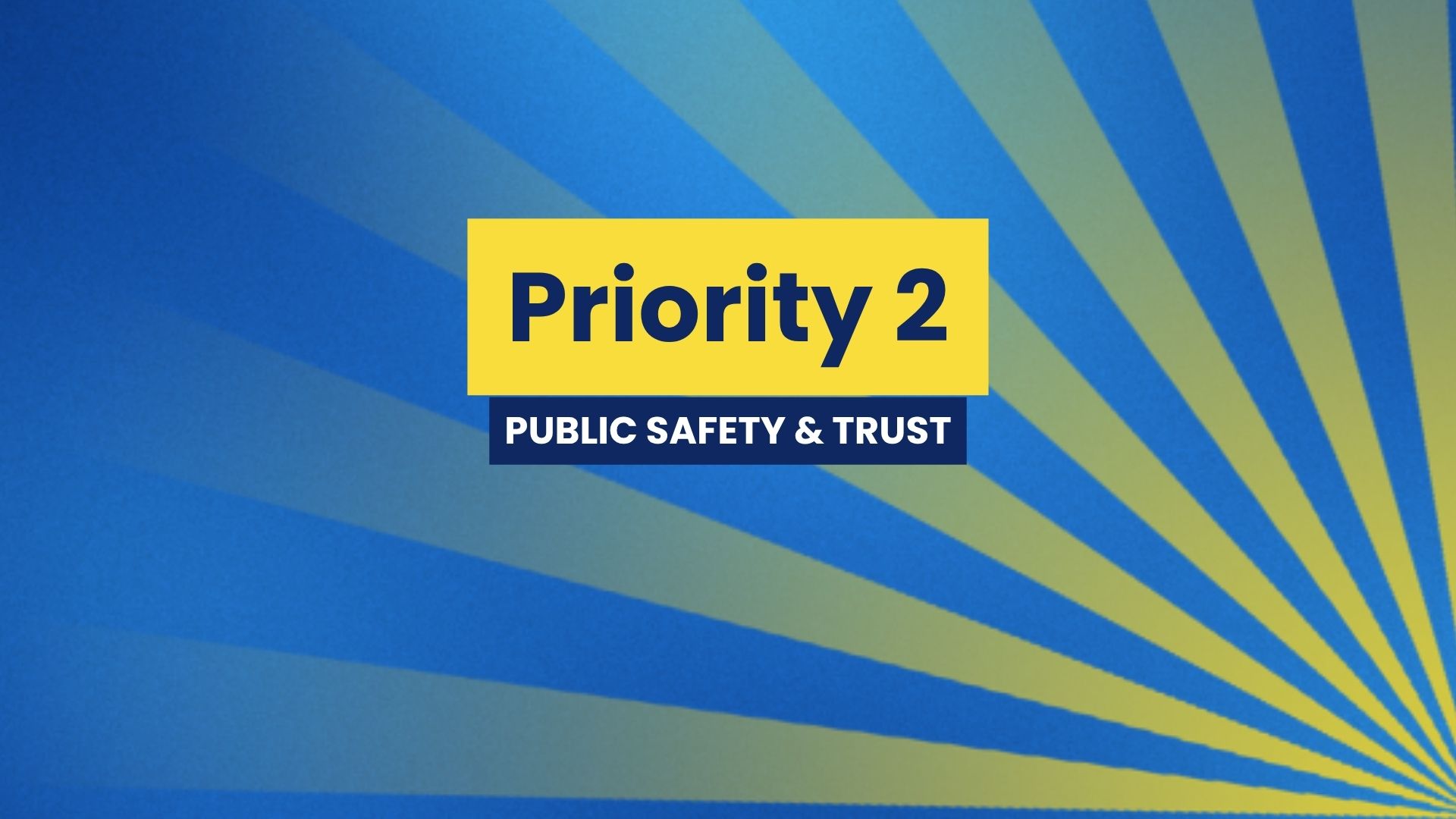 Priority 2: Public Safety & Trust